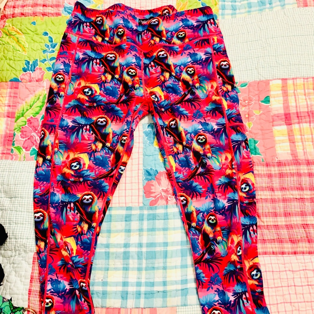 Constantly Varied Gear Tropical Sloth Leggings 2X